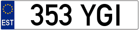 Trailer License Plate
